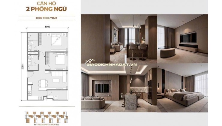 Bán căn hộ 2N cao cấp giá chỉ 6x tại SUNSHINE LEGEND CITY