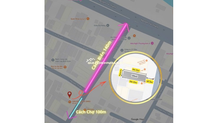 CHÍNH CHỦ BÁN 125M2 ĐẤT BIỂN NGAY TTTP ĐÀ NẴNG, SHR, CHỈ 12.5 TỶ. LH:0779089999.