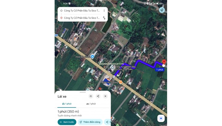 Bán lô đất lúa xã Tân Trụ giá 5,2 tỷ