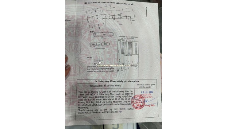 NHÀ 1 TRỆT 2 LẦU BÊ TÔNG CỐT THÉP. MẶT TIỀN LÒ GỐM GIÁ 6TỶ TL. LH:0933279273. 0908279273