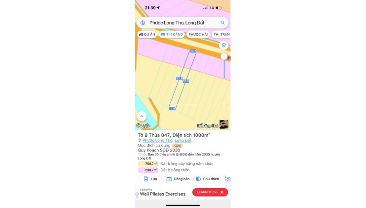 BÁN 2 LÔ LIÊN KỀ NGAY HỒ SUỐI MÔN - XÃ ĐẤT ĐỎ - TP HCM, CHỈ 3,8 TỶ 1 LÔ. LH:0707607272.