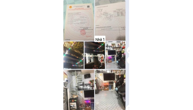 BÁN NHÀ F12 GÒ VẤP, DT 58M (1 TRỆT 1 LẦU SÂN THƯỢNG), SỔ HỒNG RIÊNG. 6,5 tỷ TL LH:0901754355