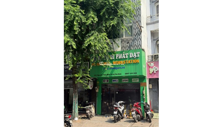 Bán nhà MT 231 Nguyễn Thái Bình, P4 Tân Bình, 1 trệt 1 lửng 2 lầu đúc