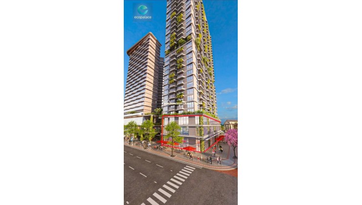 Shophouse khối đế ngay sảnh chính chung cư Ecopalace