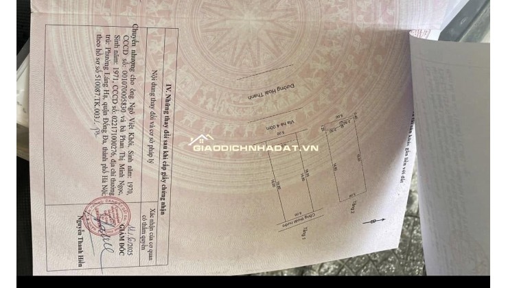 Bán nhà 2 tầng mặt tiền đường 7m5 Hoài Thanh, Mỹ An, Ngũ Hành Sơn.