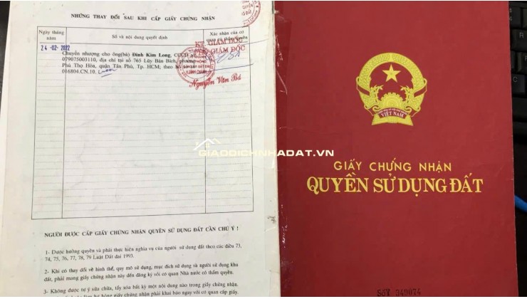 Bán Đất Mặt Tiền 290m2, Giá 6.8 Tỷ , Số 289 Thích Thiện Hoà, Xã Bình Lợi, TPHCM