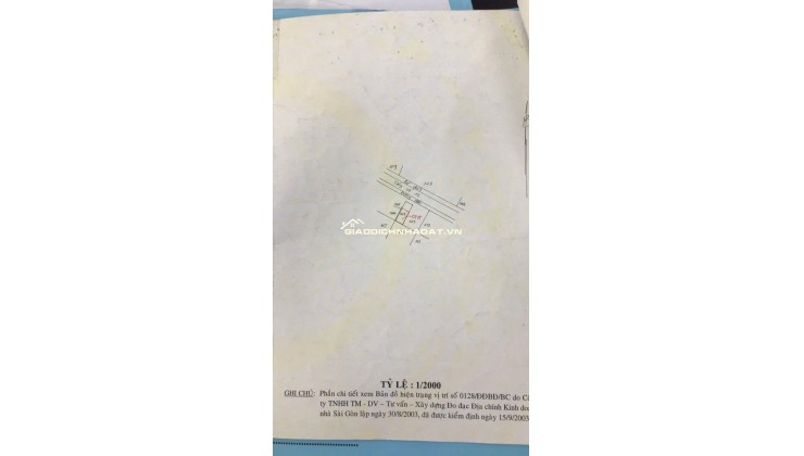 Bán Đất Mặt Tiền 290m2, Giá 6.8 Tỷ , Số 289 Thích Thiện Hoà, Xã Bình Lợi, TPHCM