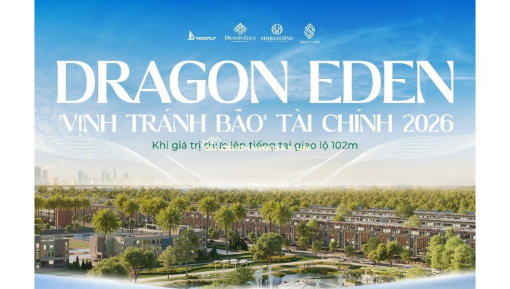 Đất nền Dragon Eden Bến Lức khu Tây chỉ từ 625 triệu là sở hữu ngay sổ hồng riêng