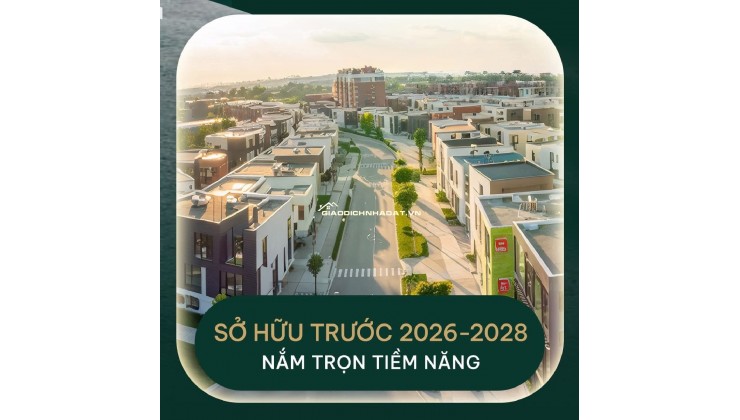 Đất nền Dragon Eden Bến Lức khu Tây chỉ từ 625 triệu là sở hữu ngay sổ hồng riêng