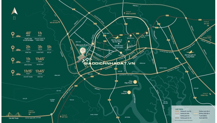 Đất nền Dragon Eden Bến Lức khu Tây chỉ từ 625 triệu là sở hữu ngay sổ hồng riêng