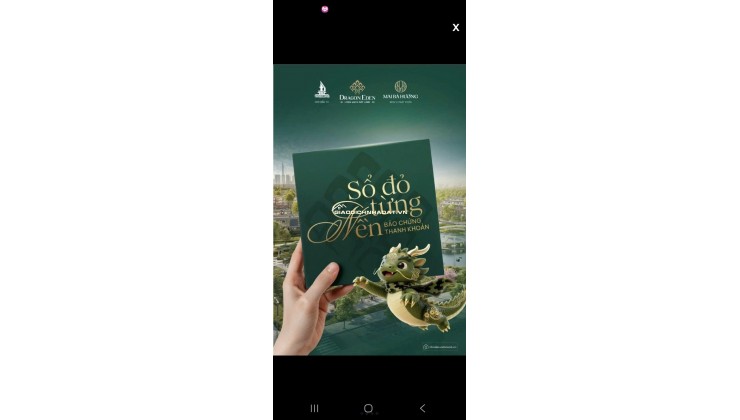 Đất nền Dragon Eden Bến Lức khu Tây chỉ từ 625 triệu là sở hữu ngay sổ hồng riêng