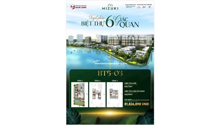 Biệt Thự Hạng Sang The Mizuki - Chiết Khấu Khủng 6.9 Tỷ - Nhận Nhà 11/2026