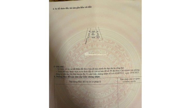 Đất nghỉ dưỡng tài chính nhỏ nhất Vân Hòa ( Yên Bài ), Hà Nội