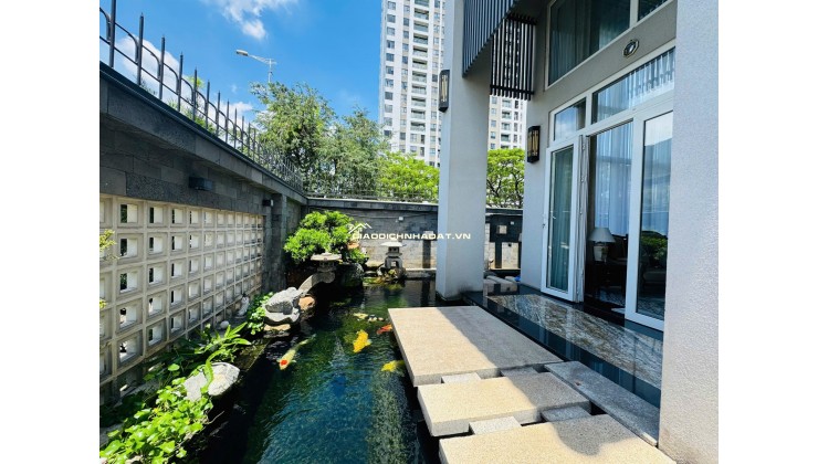 Bán biệt thự sân vườn Thủ Thiêm Villa,Thủ Đức - 75 tỷ, Hầm 4 tầng, hồ bơi, SHR