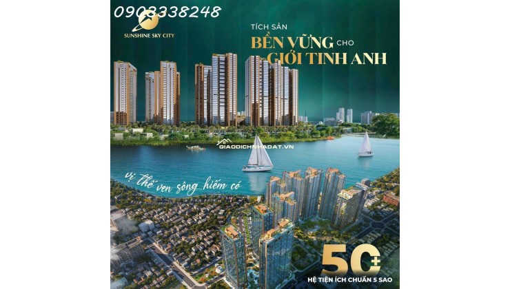 Giữ chỗ V8,V9 Sunshine Sky City được hưởng chiết khấu 1% booking sớm với giá từ 98 triệu/m2 đi kèm lịch toán giãn nhẹ