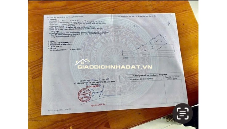 BÁN KHO MẶT TIỀN QL61C, GẦN CẦU BA LÁNG, DT 2168M2, CHỈ 11TR/M2. LH:0783960791.