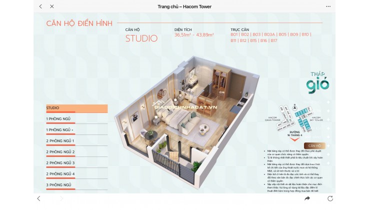 CƠ HỘI ĐẦU TƯ HACOM TOWER - CHÍNH SÁCH \"VỐN MỎNG\" CỰC TỐT