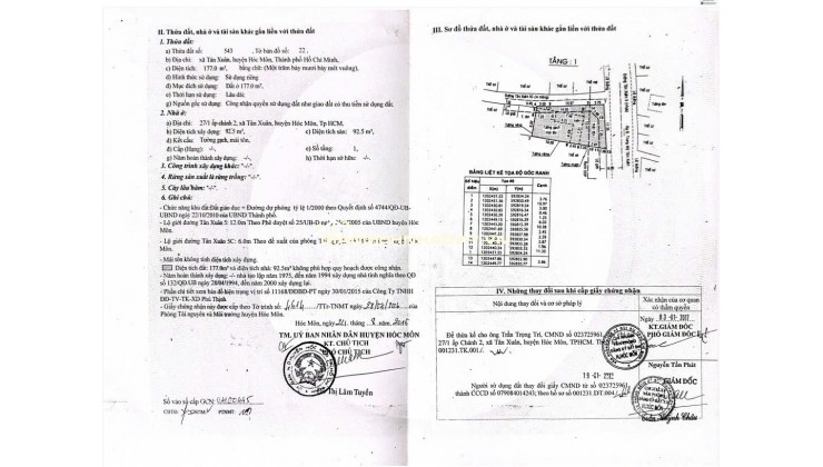 BÁN NHÀ ĐẤT TẠI HÓC MÔN, DT 177M2, SẴN SỔ, CHỈ 3.8 TỶ. LH:0765659378