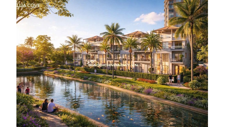 Nhà phố Trellia Cove ven kênh đào