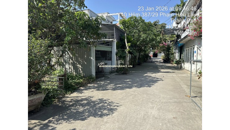 BÁN ĐẤT NHÀ BÈ - HẺM 387/29 PHẠM HỮU LẦU – 95M2 SỔ HỒNG RIÊNG 7.6 TỶ.  LH:0901727879.