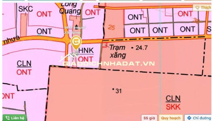 Bán đất 2 mặt tiền Bàu Cạn- Long phước- Đồng Nai, 5970m2  ngang 30M  89 TỶ