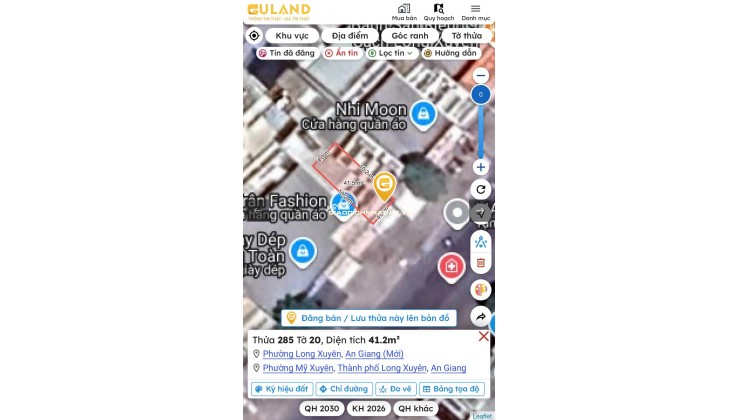 BÁN NHÀ MẶT TIỀN LÝ THÁI TỔ NỐI DÀI – TRUNG TÂM LONG XUYÊN – 41,2M2 – 6TỶXX. LH:0939073155.