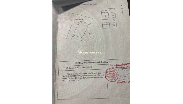 BÁN NHÀ 300M2 TẠI HỒNG SƠN, HÀM THUẬN BẮC, BÌNH THUẬN - 1.5 TỶ