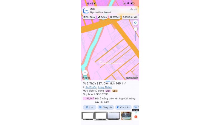 Đất nền thổ cư Ấp 8 An Phước - Long Thành