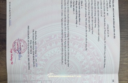 BÁN ĐẤT FULL TTHỔ CƯ 5*22 P.AN LỘC