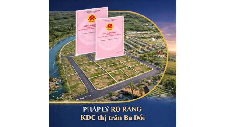 Lô Đất Full Thổ Cư Chỉ Hơn 300 Triệu - Ngay Trung Tâm Ba Hàng Đồi- Sẵn Sổ