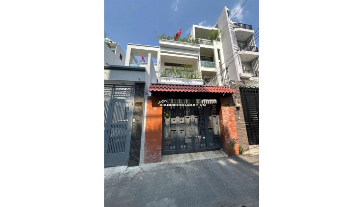 Bán nhà hẻm xe hơi 1 trệt 1 lầu 1 sân thượng Hoàng Diệu P13 Q4 siêu đẹp