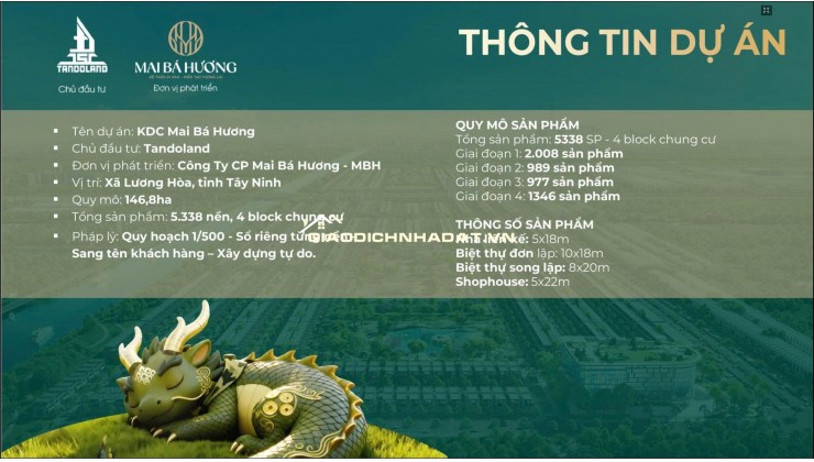 ĐẤT NỀN DRAGON EDEN – KHU CÔNG NGHIỆP TÂN ĐÔ, BẾN LỨC – CƠ HỘI ĐẦU TƯ GIÁ TỐT 2026