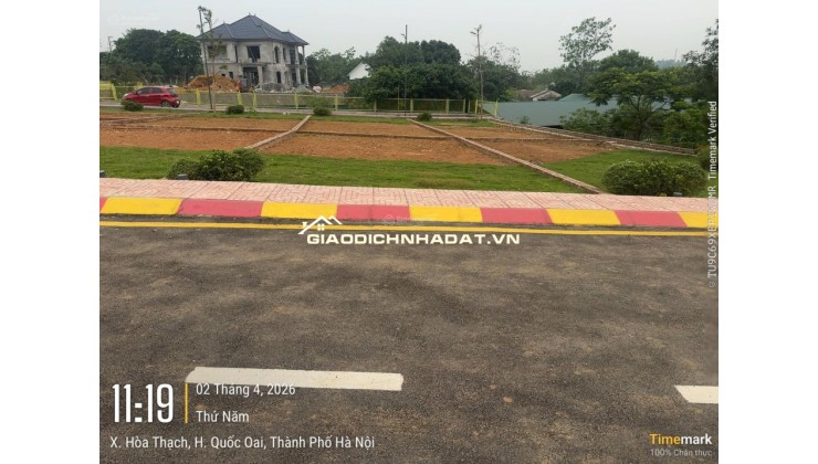 Chính chủ cần bán lô đất tại Hòa Lạc cách Quốc lộ 21 300m diện tích 100m2 mặt tiền 6m chỉ hơn 2 tỷ