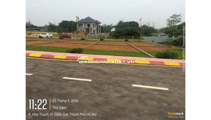 Chính chủ cần bán lô đất tại Hòa Lạc cách Quốc lộ 21 300m diện tích 100m2 mặt tiền 6m chỉ hơn 2 tỷ