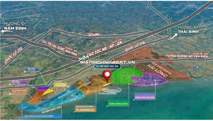 Chính chủ cần thu hồi vốn, muốn bán nhanh lô đất gần quảng trường biển, bãi tắm Quất Lâm, Nam Định