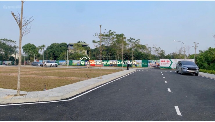 Bán đất nền Hoà Lạc - ĐH Quốc gia 100m2 full thổ cư, mặt tiền 8m, đường trước 20m, giá 2,5 tỷ