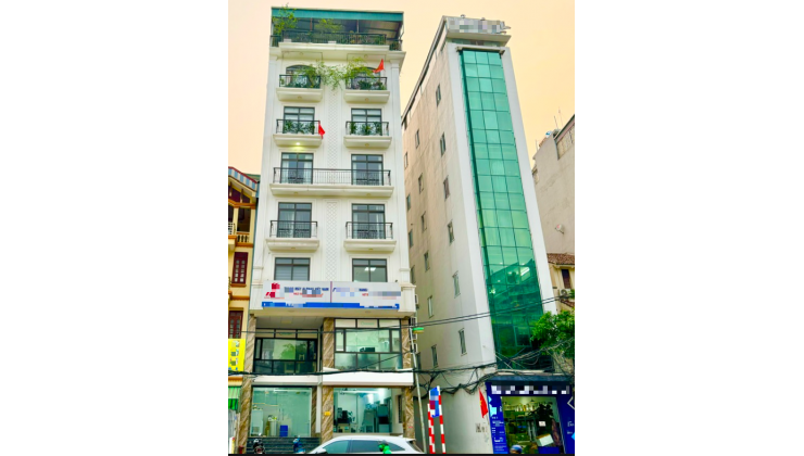 Nhà Lô góc Trần Vĩ_Ô tô vỉa hè rộng_73m2 6T Thang máy_KD Đỉnh_Ở Sướng