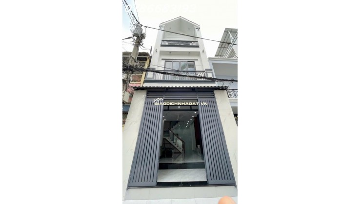 BÁN NHÀ HẺM THÔNG 5M ĐẶNG CHẤT GIÁP QUẬN 1, 5,  4PN - 3 TẦNG SỔ RIÊNG GIÁ 7.99 TỶ