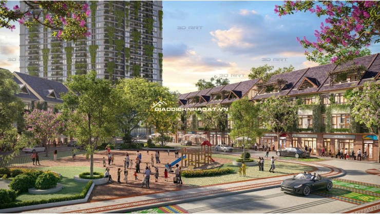  Bán shophouse Ecopalace ĐakLak 2 mặt tiền trục chính dự án, đối diện công viên, 5 tầng, 368m², giá hơn 18 tỷ