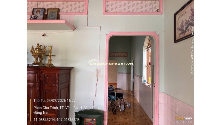 BÁN ĐẤT TẶNG NHÀ CẤP 4 TẠI ĐỒNG NAI. DT 372,1 M2. SHR. GIÁ BÁN 25XX. LH:0965156765.