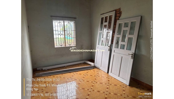 BÁN ĐẤT TẶNG NHÀ CẤP 4 TẠI ĐỒNG NAI. DT 372,1 M2. SHR. GIÁ BÁN 25XX. LH:0965156765.