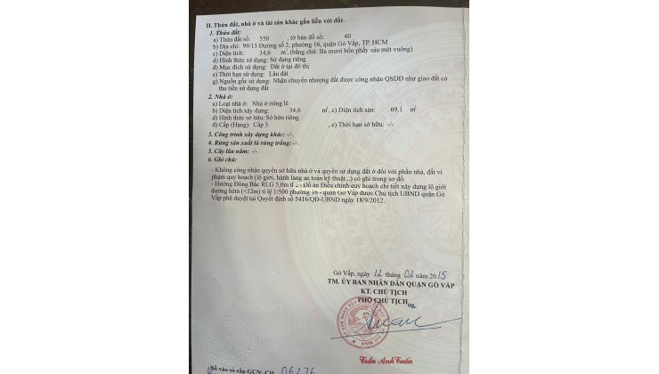 BÁN NHÀ CHÍNH CHỦ: NHỎ, ĐẸP, CHẮC CHẮN, HẺM THÔNG - RỘNG, KDC THÂN THIỆN. LH:0989051114.