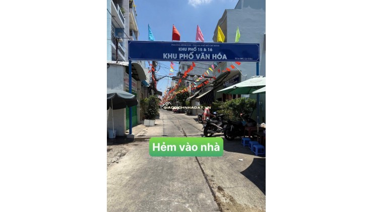 NHÀ LÒ GỐM - P5 Q6 - HẺM XE HƠI 5M. GIÁ 6 TỶ 380 TL. LH:0905828258.