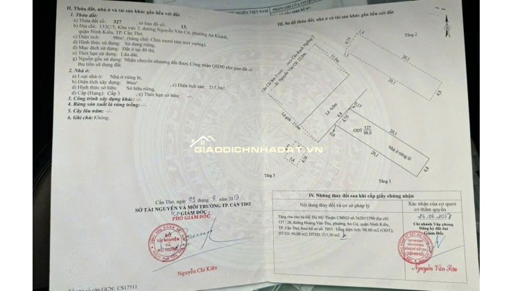 BÁN NHÀ MẶT TIỀN NGUYỄN VĂN CỪ - 17 TỶ, 98M2, KINH DOANH