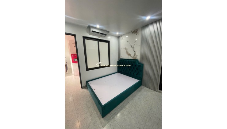 Nhà phố Hoàng Mai, mớii hoàn thiện,oto đỗ cửa  77m x 6 tầng, thang máy, Tổng 11 phòng, vừa cho thuê dòng tiền vừa ở