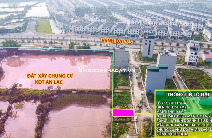 Chính chủ bán lô đất cực hiếm khu đất dịch vụ 4.6 ha Vân Canh sát An Lạc Symphony 3 bước chân ra vành đai 3.5 kinh doanh tốt