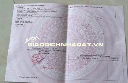 Cần bán nền diện tích 5x10m full thổ cư - Gần trung tâm Mỹ Tho, cách đường nhựa lớn 120m