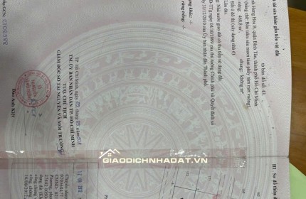 Bán lô đất 500m2 ĐS 14B trên đất có nhà 2 lầu + 1 nhà C4 & 20 phòng trọ