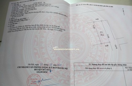 7xx đất mặt đường liên xã Mỹ Đức nằm trong khu dân cư hiện hữu