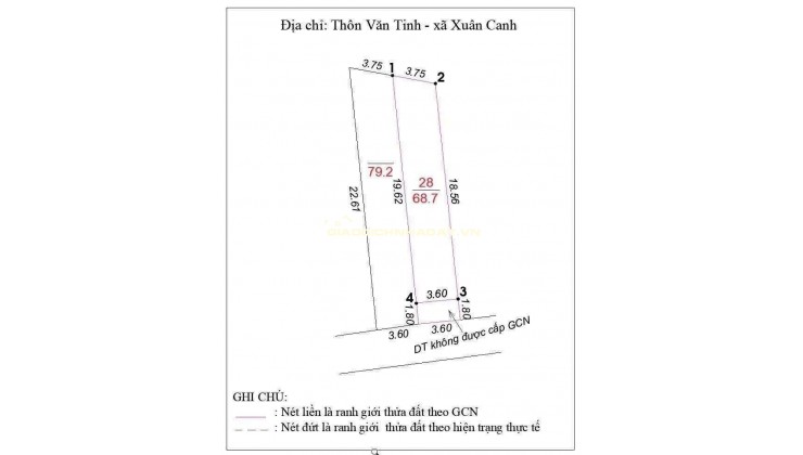 CHỦ CẦN BÁN LỖ – LÔ ĐẤT ĐẸP XUÂN CANH, ĐÔNG ANH
